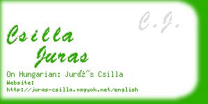 csilla juras business card